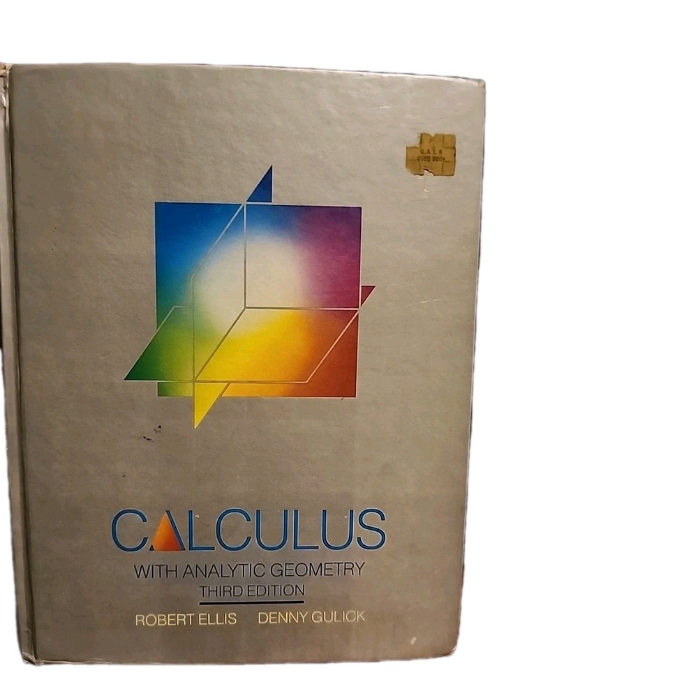 Calculus‎ with Analytic Geometry Third Edition Hardback Textbook 1986 College